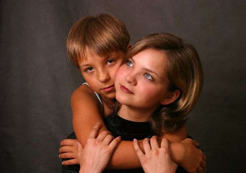 Portrait of the two girl