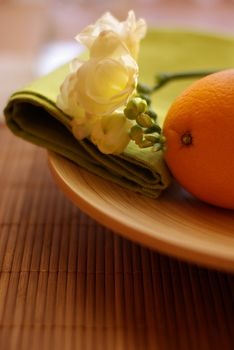 orange and flower in the kitchen, 
pentax k 10 d 