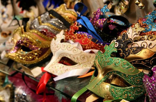 Shop of carnival masks in Venice