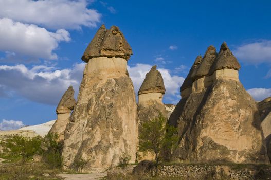 the speciel stone formation of cappadocia turkey 