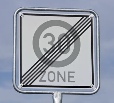 traffic sign, end of speed limit