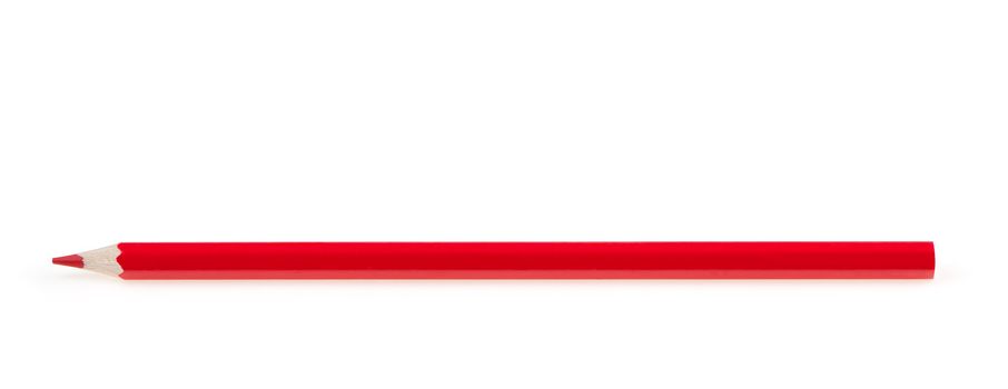 red pencils. It is isolated on a white background