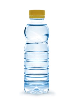 Bottle with water. It is isolated on a white background