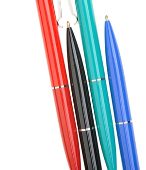 Color pens. It is isolated on a white background