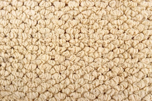 The texture of plant origin fabric. Close Up