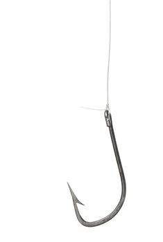 Hook for fishing. Isolated on a white background