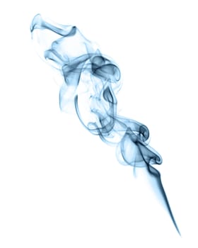 Smoke. The abstract image of a smoke on a white background