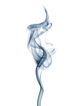 Smoke. The abstract image of a smoke on a black background