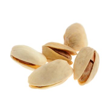 Pistachioes. Nuts it is isolated on a white background