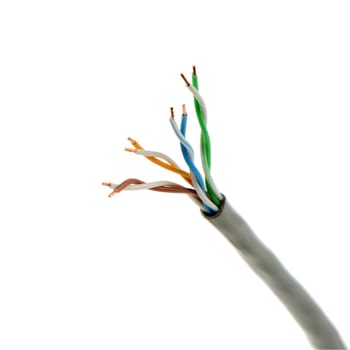 Cable twisted pair. For connection of a computer with the Internet