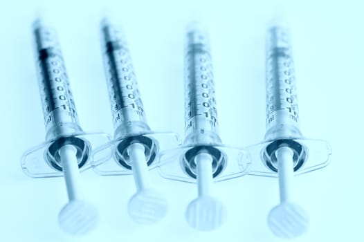 syringe. The medical tool intended for injections 
