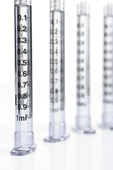 syringe. The medical tool intended for injections 
