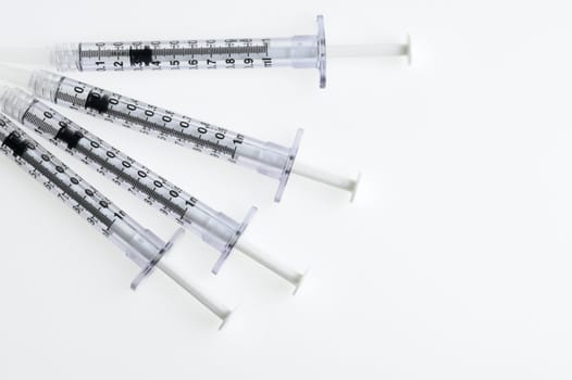 syringe. The medical tool intended for injections 
