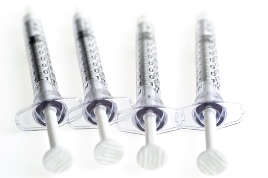 syringe. The medical tool intended for injections 
