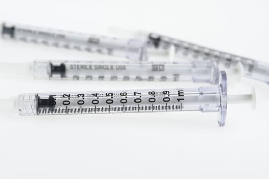 syringe. The medical tool intended for injections 
