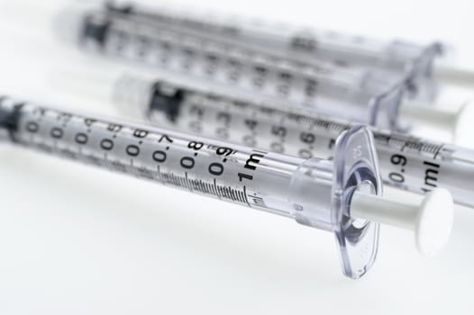 syringe. The medical tool intended for injections 
