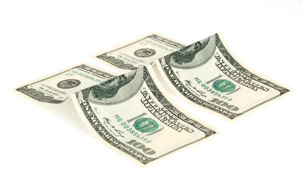 Dollar. Monetary unit of the USA, it is isolated on a white background