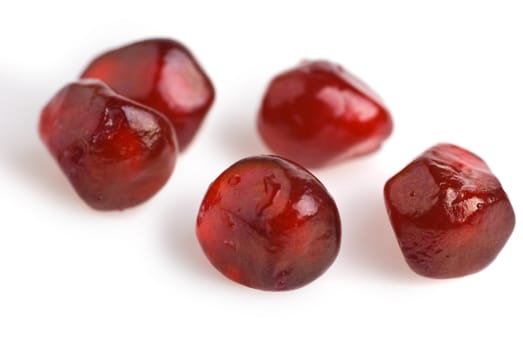 Pomegranate. Ripe fruit. It is isolated on a white background