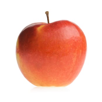 red apple. It is isolated on a white background