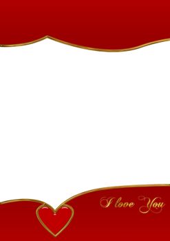 valentine postcard.Holiday background with decorate element