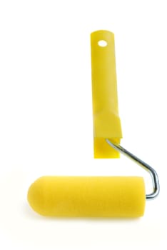 Painting brush - roll. The tool for painting. It is isolated on a white background