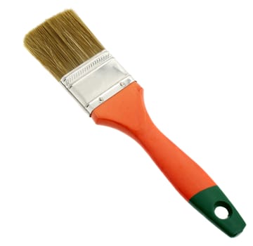 Painting brush. The tool for painting. It is isolated on a white background