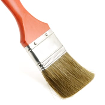 Painting brush. The tool for painting. It is isolated on a white background