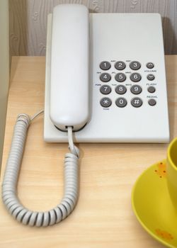 Phone. Stationary phone with a push-button set of number