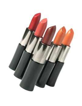 Lipstick of pastel color. It is isolated on a white background