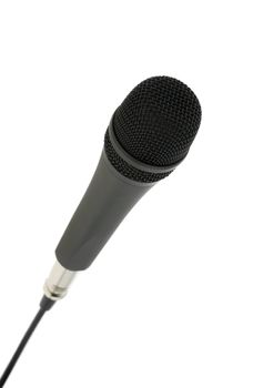 Microphone. The studio musical microphone isolated on a white background
