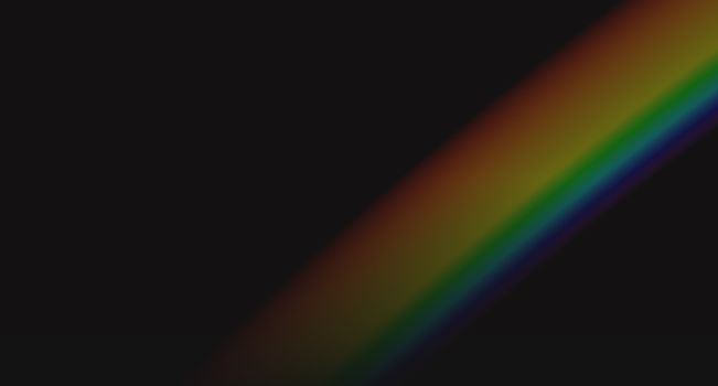 Rainbow in black (computer simulation)