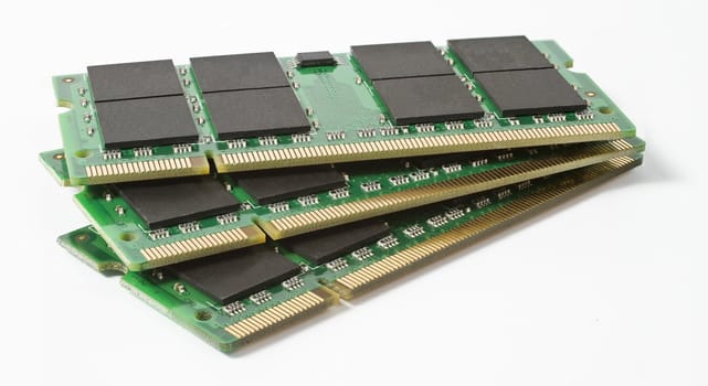 three so dimm modules. Random access memory modules.