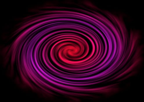 Spiral in the form of a galaxy with smooth color transitions