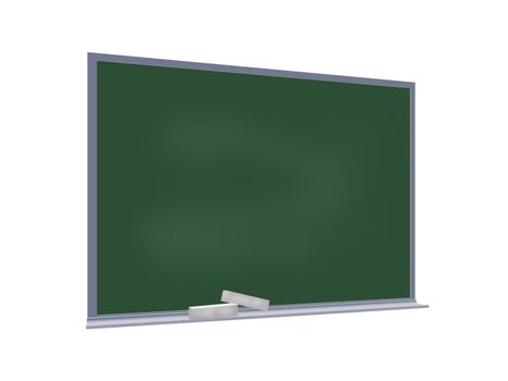 Blackboard (projection) completely isolated on a white background