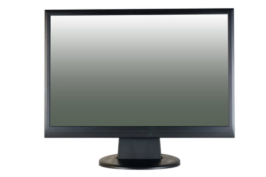 Black Display from front with clipping path