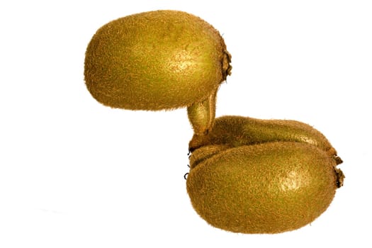 kiwifruit on white background