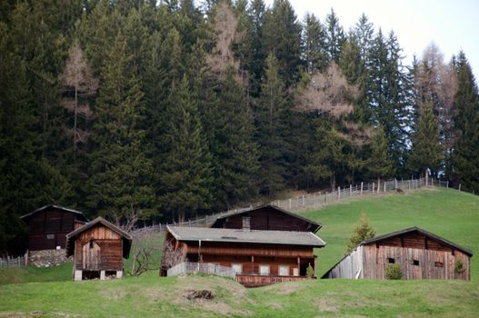 Alpine Cottages near Hintertux glacier at Zillertal, Tirol - Austria