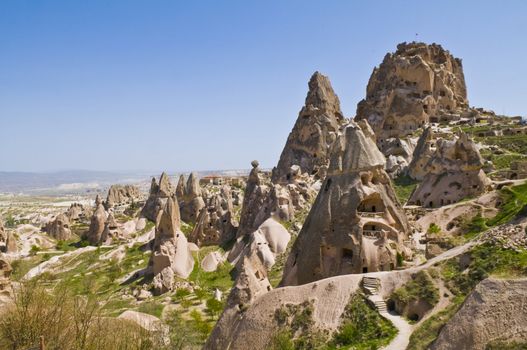 the speciel stone formation of cappadocia turkey 