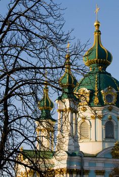 St. Andrew's Cathedral in Kiev tha capital of Ukraine