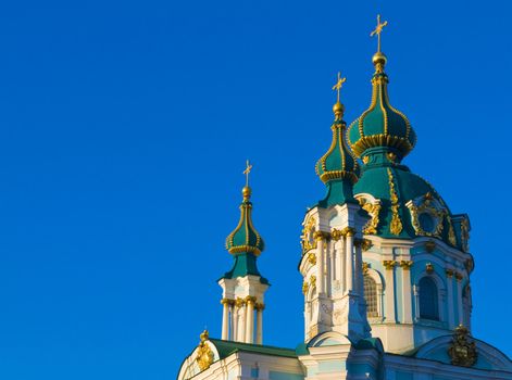 St. Andrew's Cathedral in Kiev tha capital of Ukraine