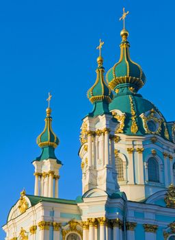 St. Andrew's Cathedral in Kiev tha capital of Ukraine