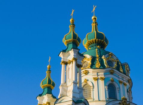 St. Andrew's Cathedral in Kiev tha capital of Ukraine