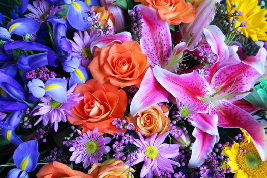 Bouquet of vibrant flowers