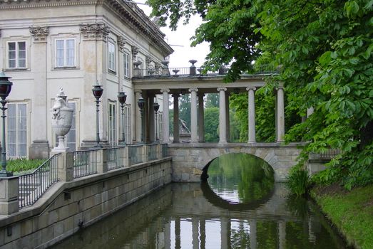 Summer castle with park in Warsaw