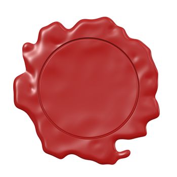 An image of a red seal of wax