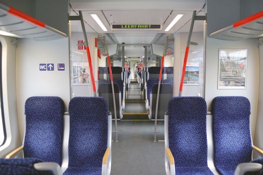 Electric train interior