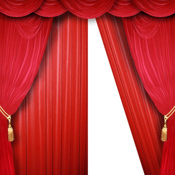 curtain of a classical theater 