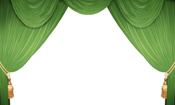 curtain of a classical theater 