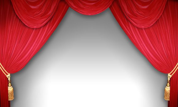 curtain of a classical theater 