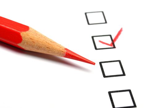 consumer survey with questionnaire checkbox to improve sales